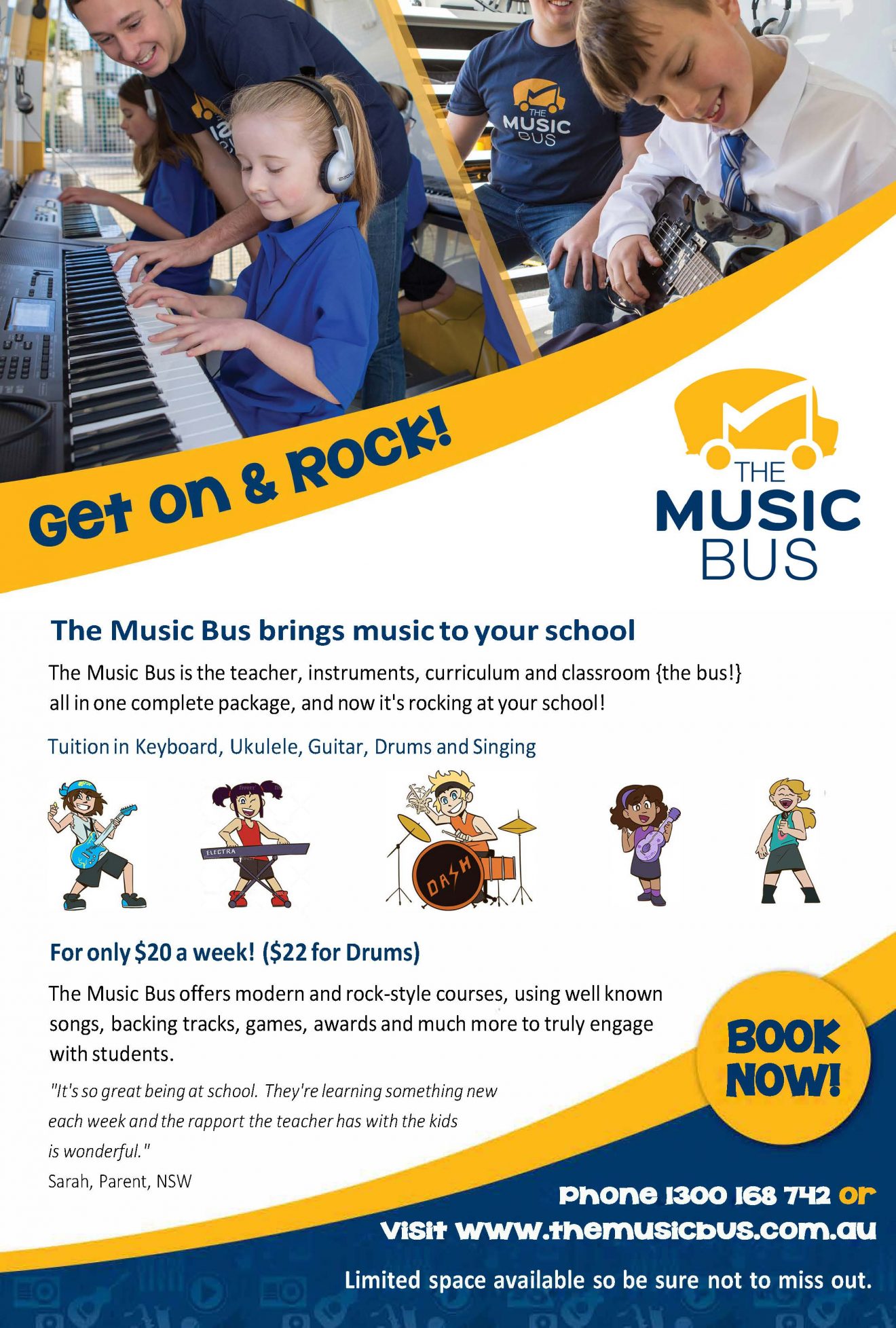 Music Bus school advertisement